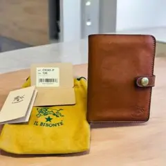 IL BISONTE イルビゾンテ　手帳型　財布　ウォレット　ブラウン　レザー