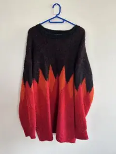 【お盆限定値下げ】NO ID. BLACK ジグザグニット サイズフリー