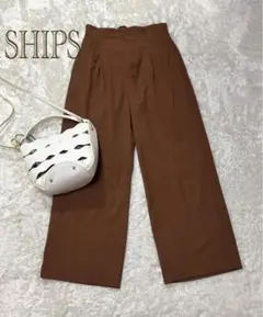 美品！シップス　麻　リネン　パンツ　ワイドパンツ　定価15000円