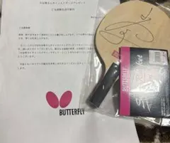 水谷隼直筆サインラケット
