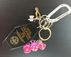 カラビナ付きレトロ　キーホルダー　送料無料　匿名配送　コメント不要で購入OK