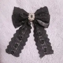 リボン バレッタ ヘアクリップ