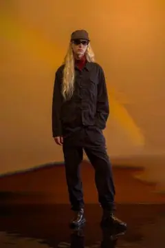 サイズ2 黒undercover 23ss ヘリンボーンパンツ