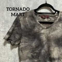 TORNADO MART∴グラデムラフラワー半袖カットソー／トルネードマート　L