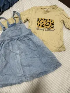 女の子　ワンピ&ロンT 120 セット