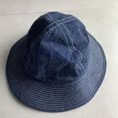 オアスロウ　デニムハット サイズ1 愛用 HAT NAVY US orSlow デニムハット サイズ1の通販 バケット