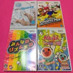 Wiiソフト4本セット（Wii Sports等）