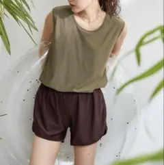 チャオパニックティピー　水着セット タンクトップワンピースタイプ&ショートパンツ