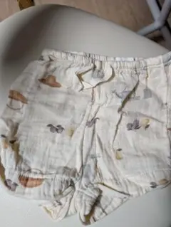 H&M オーガニックコットン フルーツ柄パンツ 9-12M