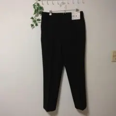 UNIQLO 感動パンツUVカット　ウールライク　ストレート　ネイビー XL