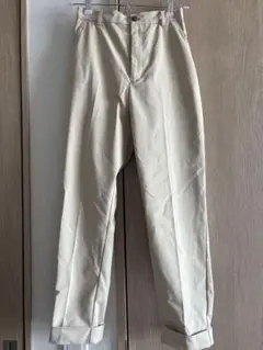 ベージュ ゴム入り チノパン