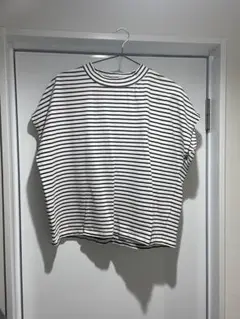 ボーダー ボックスシルエット 半袖Tシャツ