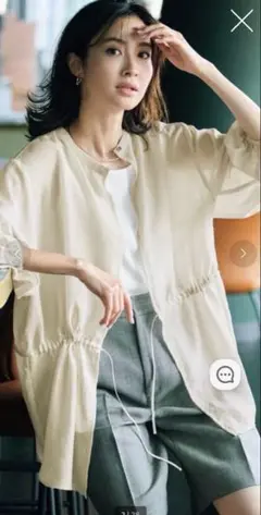DoCLASSE シアーロングシャツ・インナータンクセット