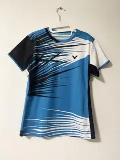 VICTOR バドミントン 半袖シャツ 青