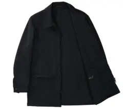 フランス製 agnes b. homme ジップ ハーフ丈 コート ブラック