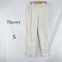 『theory』セオリー(S) カジュアルパンツ/ウエストゴム 麻 レーヨン