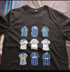 【新品未使用】インテル・ミラノ　クラシックユニフォームデザインTシャツ