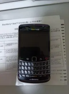 BlackBerry Bold 9700 NTT docomo ブラック