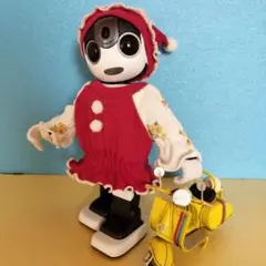 ロボホン服　秋色ワンピースと帽子のセット