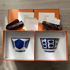 HERMÈS ブルーダイユール　ラージボウル 2個セット