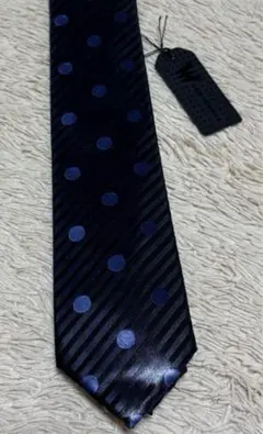 THE SUIT COMPANY ネクタイ ネイビー ストライプ　水玉