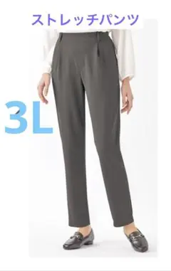 黄金比ストレッチパンツ　グレー　3L 新品