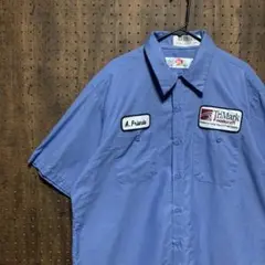 G&K SERVICES 半袖　ワークシャツ　企業ロゴ　ワッペン　2rw008
