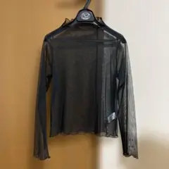 WEGO ブラック シアー　長袖トップス　Ｍサイズ