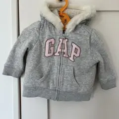 GAP フード付きトレーナー 6-12ヶ月 グレー