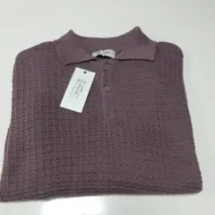 MONO-MART ワッフル編み　半袖トップス　Lサイズ　タグ付き