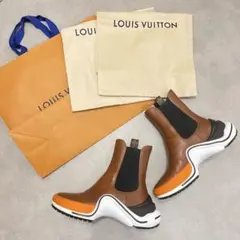 ★美品★ VUITTON アークライト スニーカー ブーツ 37 ブラウン