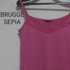 BRUGGE SEPIA キャミソール　ピンク