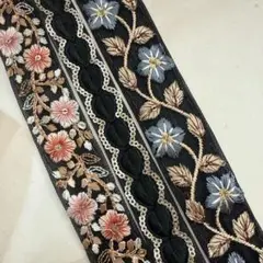 103.インド刺繍 1m50cm×3本セット