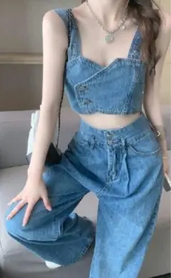 デニムセットアップ