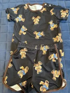 SHEIN クマ柄 Tシャツ・ショーツセット 12-18M