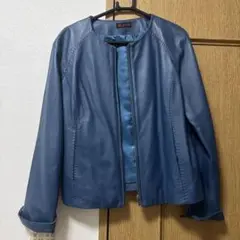 ブルーレザージャケット