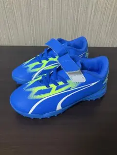 Puma サッカーシューズ 青 ネオン緑