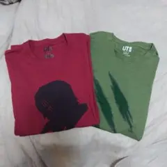 ユニクロ　ワンピース&モンハン　 Tシャツ 2枚セット M