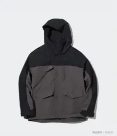 【24時間限定価格】ユニクロ　ユーティリティジャケット　黒グレー　Lサイズ