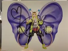 きゃりーぱみゅぱみゅ　直筆サイン きゃりーぱみゅぱみゅ 直筆サイン色紙 バイオハザード