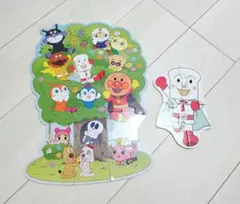 アンパンマン はじめてのジグソーパズル　2つセット　しょくパンマン　ツリー型