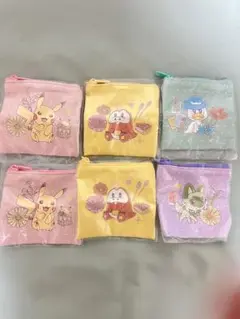 新品【6個セット】ポケモン ガチャ　ポーチコレクション vol.9