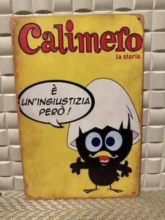 新品　カリメロ　ブリキ看板