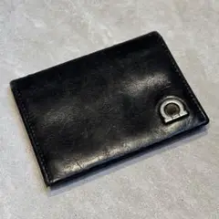 Salvatore Ferragamo パスケース 名刺入れ 黒 本革