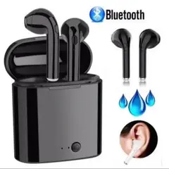 イヤホン ブラック Bluetooth ワイヤレスイヤフォン i7s-TWS