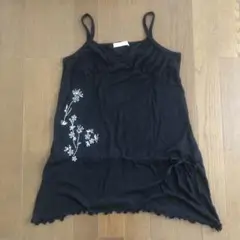90 ans quatre vingt dix ブラックキャミソール M