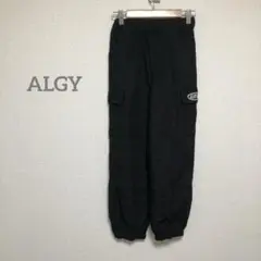 【アルジー】 ブラック カーゴパンツ 140 子供服　b171