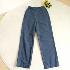 UNIQLO ユニクロ ブルー リネン カジュアルスラックス S