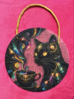 ［新品］黒猫 サンキャッチャー 壁掛け