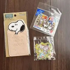 スヌーピー ポケットステッカーとシールセット